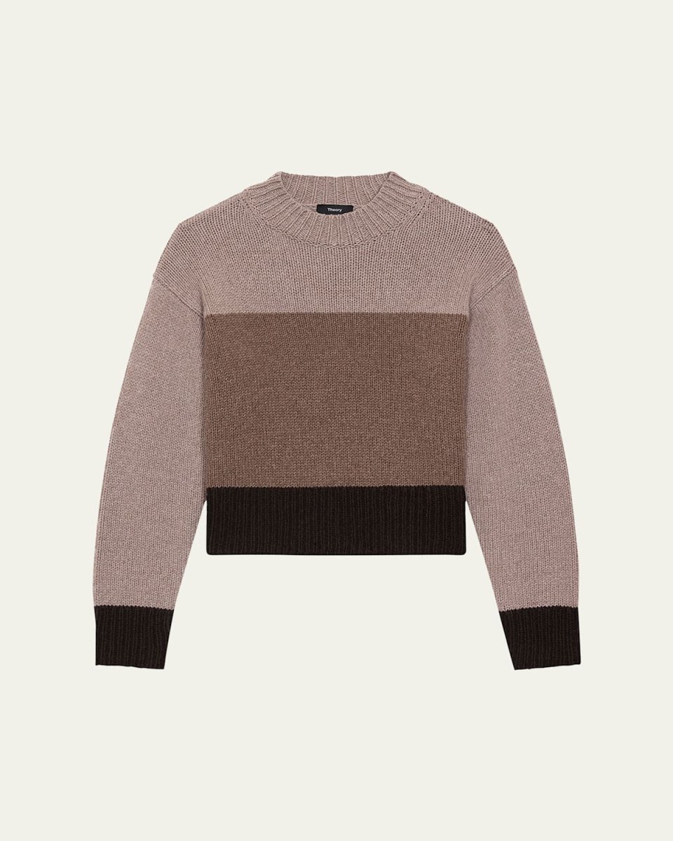 Color-Block Crewneck Sweater